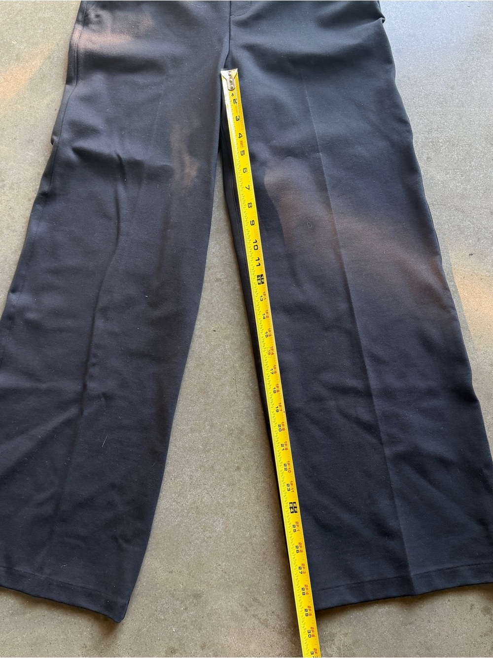NWT SPANX Perfect Fit Black High-Rise Wide-Leg Pant Trousers S petite chic - Picture 9 of 12